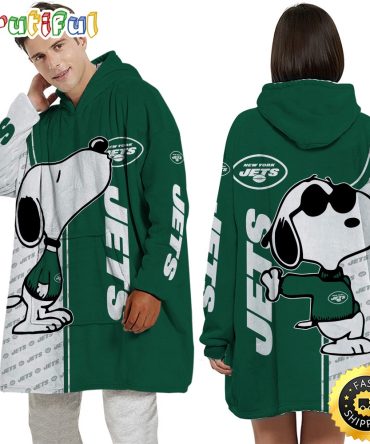 Nfl New York Jets Blanket Hoodie For Fans Unisex Hoodie