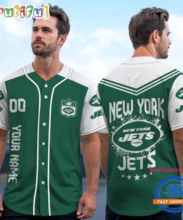 Nfl New York Jets Personalized Baseball Jersey