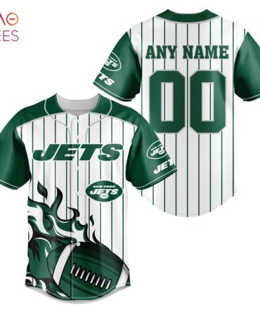 Nfl New York Jets, Specialized Design In Varsity Baseball Jersey Limited Edition