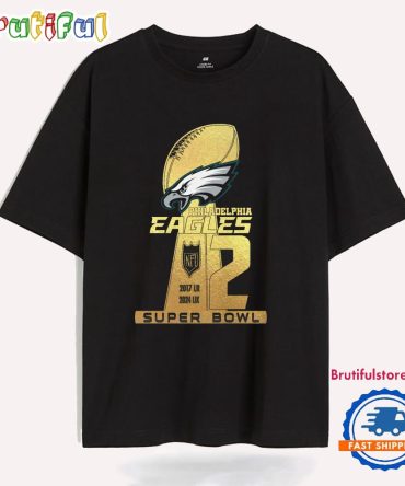 Nfl Philadelphia Eagles 2 Super Bowl New Design T Shirt