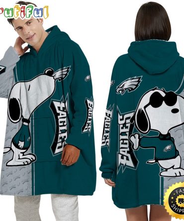 Nfl Philadelphia Eagles Blanket Hoodie For Fans Unisex Hoodie