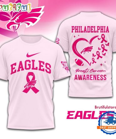 Nfl Philadelphia Eagles Breast Cancer Awareness Limited Edition Unisex T Shirt