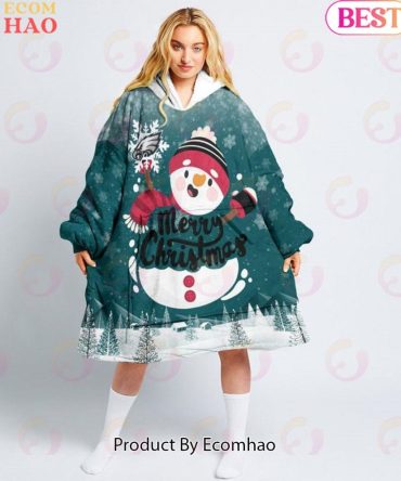 Nfl Philadelphia Eagles Christmas Oversize Hoodie Sweatshirt Comfy Pullover Blanket