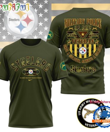 Nfl Pittsburgh Steelers Us Army Military Police Veteran All Over Print Shirt