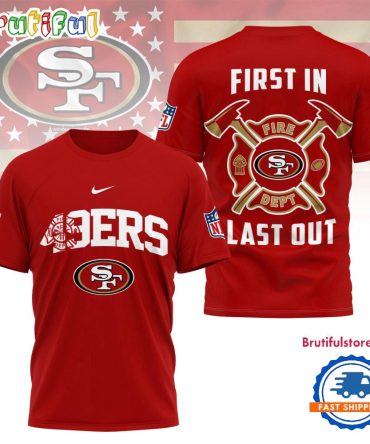 Nfl San Francisco 49Ers 2025 Fire Dept Unisex 3D Shirt