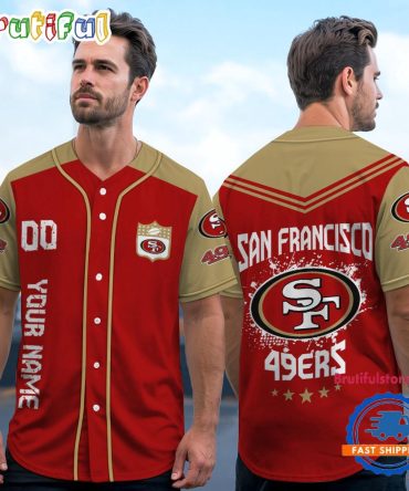 Nfl San Francisco 49Ers Personalized Baseball Jersey