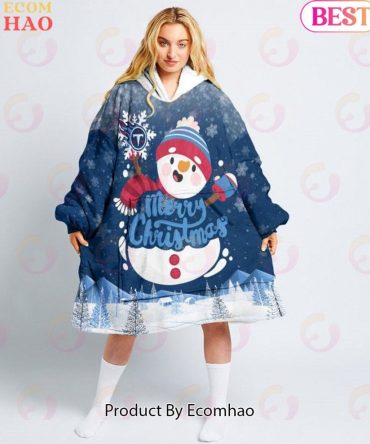 Nfl Tennessee Titans Christmas Oversize Hoodie Sweatshirt Comfy Pullover Blanket