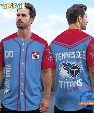 Nfl Tennessee Titans Personalized Baseball Jersey
