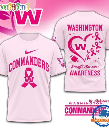 Nfl Washington Commanders Breast Cancer Awareness Limited Edition Unisex T Shirt