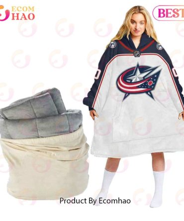 Nhl Columbus Blue Jacket Personalized Oodie Blanket Hoodie Snuggie Hoodies For All Family