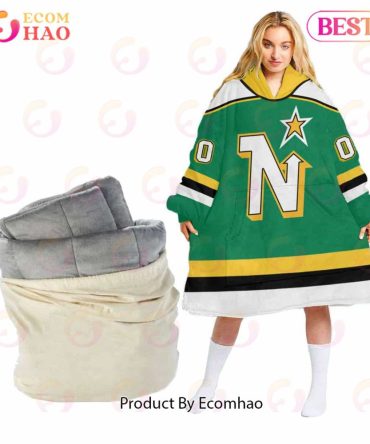 Nhl Minnesota North Stars Personalized Oodie Blanket Hoodie Snuggie Hoodies For All Family