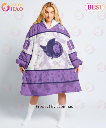 Nhl Ottawa Senators Special Lavender - Fight Cancer Oodie Blanket Hoodie