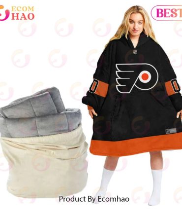 Nhl Philadelphia Flyers Personalized Oodie Blanket Hoodie Snuggie Hoodies For All Family