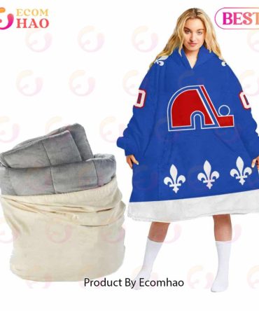 Nhl Quebec Nordiques Personalized Oodie Blanket Hoodie Snuggie Hoodies For All Family