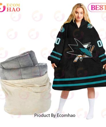 Nhl San Jose Sharks Personalized Oodie Blanket Hoodie Snuggie Hoodies For All Family