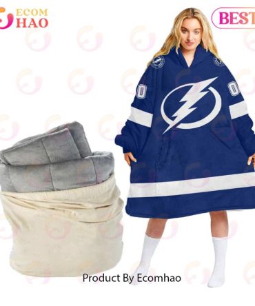 Nhl Tampa Bay Lightning Personalized Oodie Blanket Hoodie Snuggie Hoodies For All Family