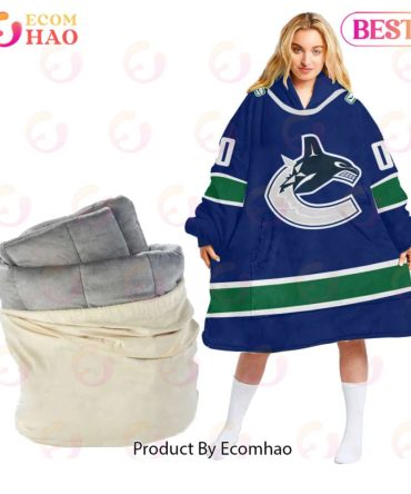 Nhl Vancouver Canucks Personalized Oodie Blanket Hoodie Snuggie Hoodies For All Family