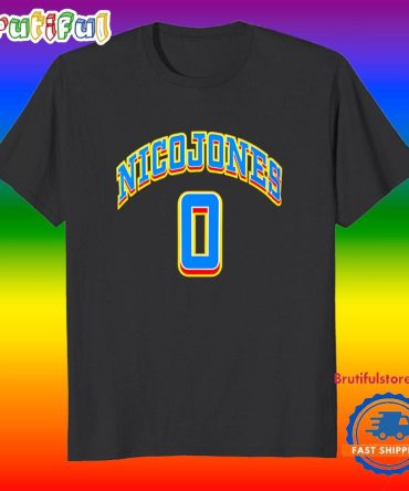 Nico Jones No 0 Number And Name T Shirt