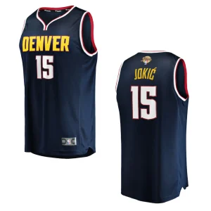 Nikola Jokic Navy 2023 NBA Finals Denver Nuggets Fast Break Player Jersey - Alzaintravels