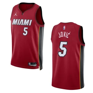 Miami Heat Nikola Jovic 2022-23 Statement Edition Red Swingman Jersey - Alzaintravels