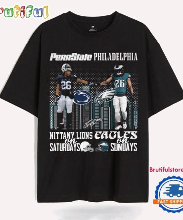 Nittany Lions And Philadenphia Eagles On Saturdays On Sundays T Shirt