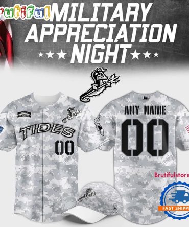 Norfolk Tides Military Appreciation Night 2025 Baseball Jersey