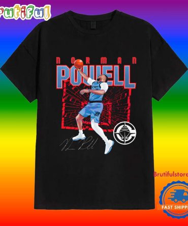 Norman Powell Los Angeles Clippers Shattered Signature T Shirt