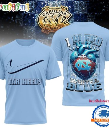 North Carolina Tar Heels 2025 Ncaa I Bleed Unisex 3D Shirt