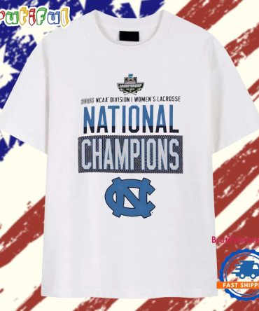North Carolina Tar Heels 2025 Ncaa Women’S Lacrosse National Champions Locker Room T Shirt