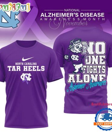 North Carolina Tar Heels Ncaa Alzheimer Awareness November Unisex 3D Shirt