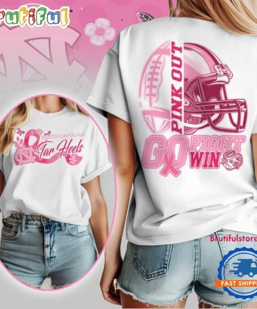 North Carolina Tar Heels Tackle Breast Cancer New Design Unisex T Shirt