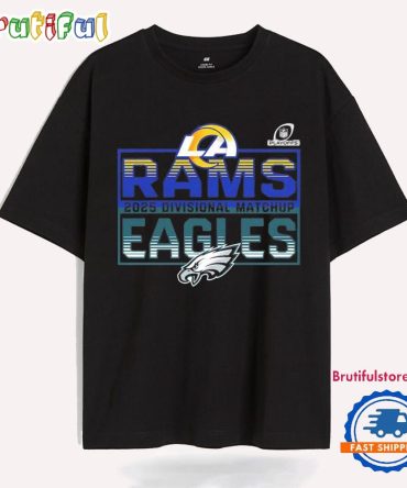 Official 2025 Nfl Playoffs Los Angeles Rams Head To Head Philadelphia Eagles 2025 Divisional Matchup T Shirt