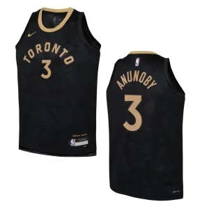 Youth Toronto Raptors 2022-23 City Edition OG Anunoby Black Jersey - Alzaintravels