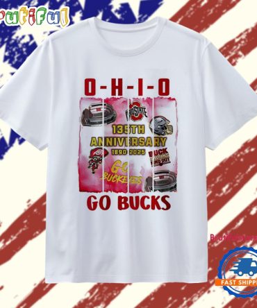 Ohio State Buckeyes 135Th Anniversary 1890 2025 Go Bucks T Shirt