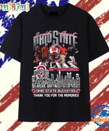 Ohio State Buckeyes 135Th Anniversary Thank You For The Memories 2025 Vintage T Shirt
