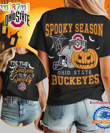 Ohio State Buckeyes 2025 Ncaa Halloween Spooky Season Vintage T Shirt