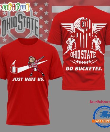 Ohio State Buckeyes 2025 Ncaa Just Hate Us Limited 3D Shirt