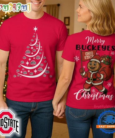 Ohio State Buckeyes 2025 Ncaa Merry Christmas Unisex 3D Shirt