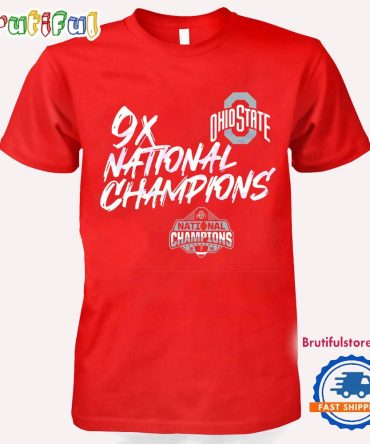 Ohio State Buckeyes Football 9X National Champions Logo T Shirts