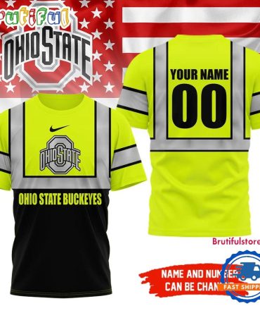 Ohio State Buckeyes Ncaa Hi Vis Safety Unisex 3D Shirt