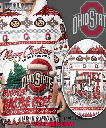 Hot Ohio State Buckeyes Ncaa Premim Blanket Hoodie