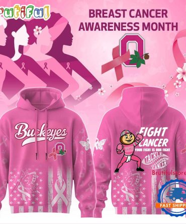 Ohio State Buckeyes Your Fight Is Our Fight Tackle Cancer Limited Hoodie