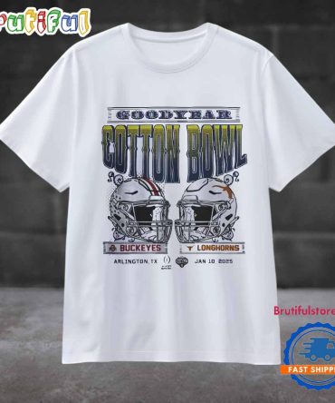 Ohio State Vs Texas 2025 Goodyear Cotton Bowl Head To Head T Shirt
