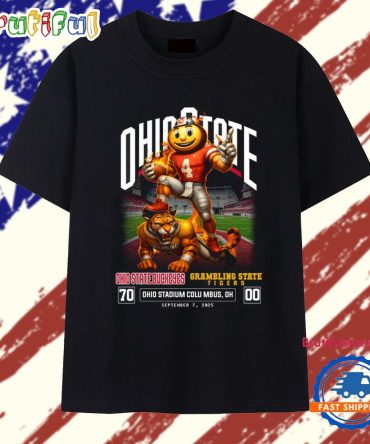 Ohio State Buckeyes 70-00 Grambling State Tigers T Shirt