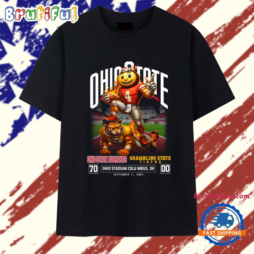 Ohio State Buckeyes 70-00 Grambling State Tigers T Shirt