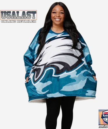 Philadelphia Eagles Camouflage Blanket Hoodie Hoodie Blanket