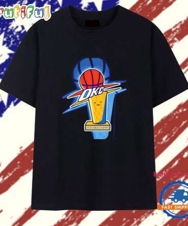 Okc Thunder 2025 Nba Championship Paint T Shirt