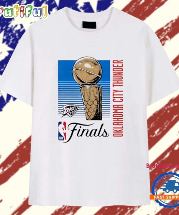 Okc Thunder 2025 Nba Finals Retro Lines T Shirt