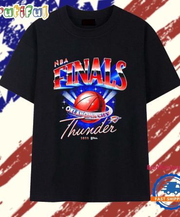 Okc Thunder 2025 Nba Finals Space Galaxy T Shirt