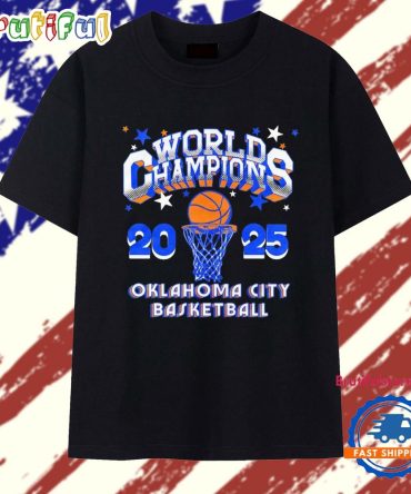 Okc Thunder 2025 World Champs Stars T Shirt